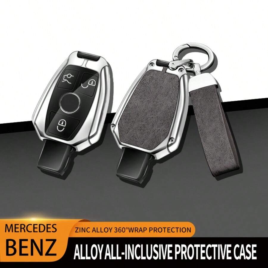 Smart Key Fob Case - Fits C/CL/E/G/GL/ML/R-Class 2006-2015 | Durable Stylish Sturdy Replacement Shell - Bracelet - View 1