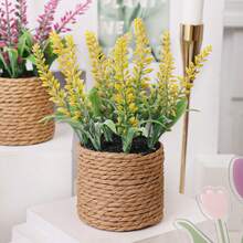 3pcs/Set Lavender, Red Berry Pumpkin Maple Leaf Grass Mound Seagrass Rope, PE Material, One Set Three Colors, Artificial Plants, Artificial Flowers, Suitable For Outdoor Garden, Wedding Seasonal Decoration, Autumn Thanksgiving, Handmade Decoration, Harvest Festival, Halloween, Christmas Decoration, Seasonal Decoration - Multicolor - View 13