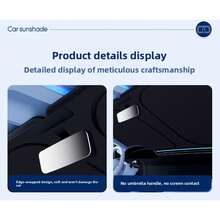 Car Specific Sunshade For Front Windshield, Portable Folding Windshield Sunshade, Front Window Heat-Insulating Windshield Protective Cover, Suitable For Most Vehicles, Easy To Store, With Thermal Insulation - A - View 9
