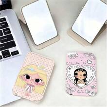 Big Eye Girl Mirror Cute Peripheral Folding Mirror Makeup Mirror Student Abstract Desktop Portable Carry-On Vanity Mirror - Multicolor - View 6
