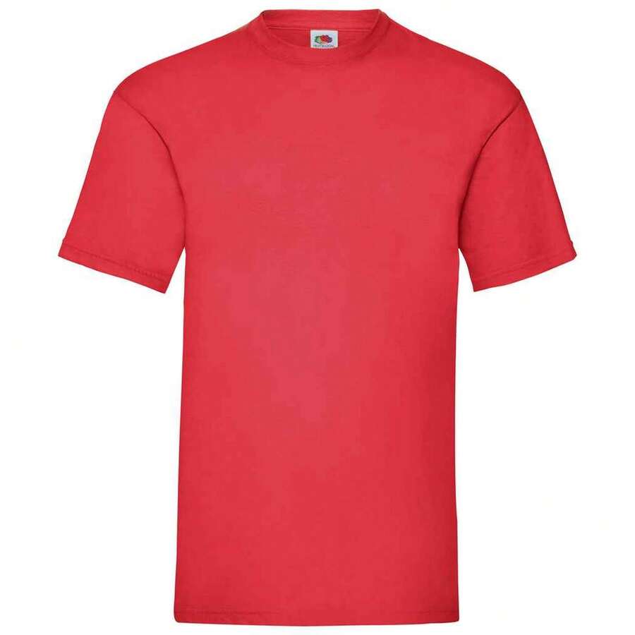 Fruit Of The Loom Mens Valueweight T-Shirt - 紅色 - 查看 1