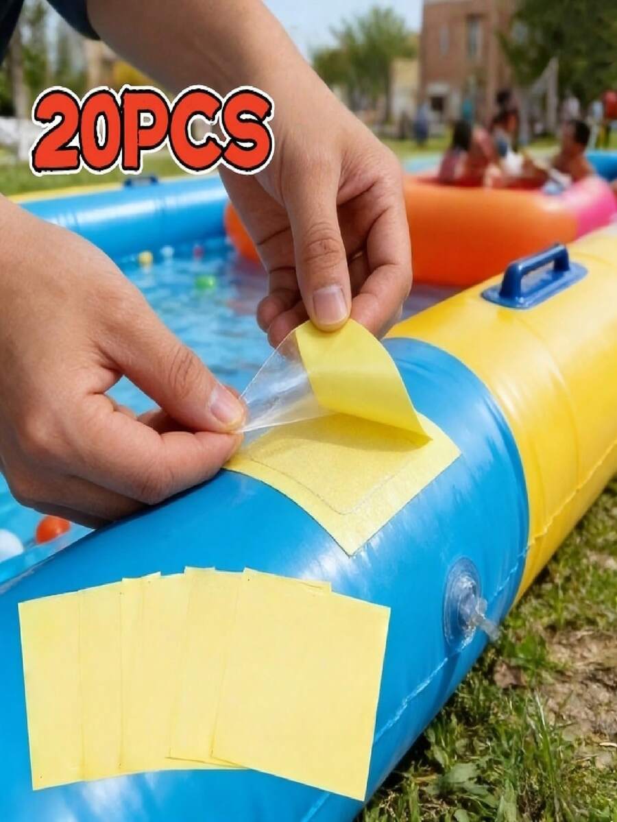 5/20pcs Repair Patches, Inflatable Product Repair Patches, Tent, Swim Ring Waterproof Repair Patches, Sleeping Bag Outdoor Round Transparent Waterproof Repair Patches, Portable Repair Patches - Multicolor - View 1