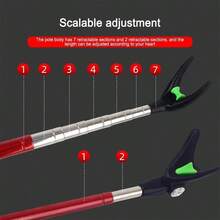 1pc Dual-Purpose Ground Spike/Rod Holder Fishing Rod Support Stand, Adjustable Aluminum Alloy Fishing Rod Holder, Outdoor Fishing Gear Accessory (Multiple Colors Available, Extends To 165cm) - Multicolor - View 6