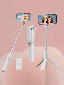 170cm Bluetooth Phone Selfie Stick Tripod, Equipped With LED Fill Light, Extendable, Supports 360 Degree Automatic Rotation, Anti-Shake Function, Lightweight And Portable. Multi-Functional Design, Also Can Be Used As A Portable Tripod. Suitable For Live Streaming, Group Photos And Travel Scenes. - one-size - View 11