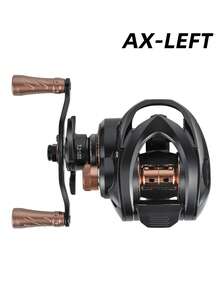 BILLINGS Baitcasting Fishing Reel,7.2:1 High-Speed Gear Ratio,6KG Max Drag,Metal Spool,Magnet Braking System Fishing Reel,For Freshwater Saltwater - Black - View 9