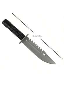 1PC Halloween Plastic Knife, Military Police Training Stage Performance Cosplay Prop, Toy Simulation Plastic Small Knife, Holiday Party Role Play Prop - Multicolor - View 5