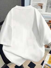 Cupón de comida símbolo de esfuerzo y superación camiseta de hombre urbana blanca casual motivadora - Blanco - Ver 2