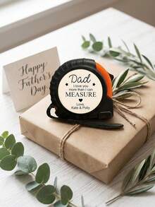 1pc Custom Engraved Tape Measure With Name Sentiment Quote,Personalized Wood Patch Tape Measure,No One Measures Up To You Dad Measuring Tape,Multiple Styles Available,Practical Handyman Tool Gift Giving For Father'S Day Birthday/Household Measuring - Multicolor - View 15