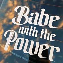 1pc Babe With The Power Car Sticker, Suitable For Car Windows And Bumpers - Powerful Baby - View 6