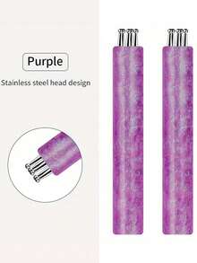 1pc Petal Pattern Nail Art Brush + Acrylic Color Card Stick, Multi-Color Acrylic Fiber Nail Art Pen, DIY Nail Art Creation Portable Nail Art Tool Travel Essential Accessory. Cute Petal Print Nail Art Brush Acrylic Color Card Stick Set, Single Pack Line Painting Pen, Home DIY Nail Art Display Stick Portable Nail Art Tool - Multicolor - View 6