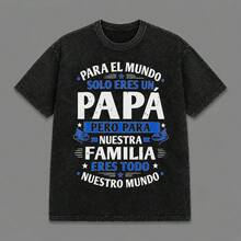 Camiseta de algodón puro de alta calidad |   Camisa de manga corta con temática de México |   Unisexo |   Diseño con estampado de letras de México_ZENG/qian - Negro - Ver 1