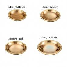 Gold-Plated Stainless Steel Dinner Plate With Embossed Greek Pattern Rim, Round Deep Soup And Salad Serving Bowl, Luxury Tableware For Wedding Banquets, Family Gatherings And Banquet Decoration - View 8