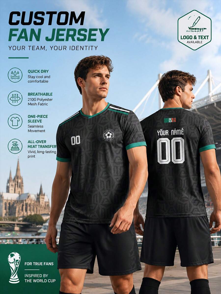 Lucid Mexico 2026 World Cup Jersey - Black - View 1