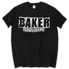 Nueva camiseta de manga corta para hombre con logotipo de Baker Skateboards en color negro - igual que en la imagen - Ver 1