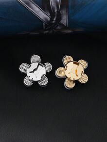 3/1件 30mm 女款優雅水鑽與仿珍珠鈕扣蓋，水晶鈕扣蓋，可拆卸夾扣式鈕扣蓋，精緻水晶鈕扣衣飾，附鉗壓扣，適用於洋裝、西裝、正式服裝、襯衫配件，鉛色 - 多色 - 查看 9