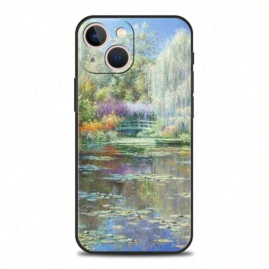 Claude Impressionism Painter compatible with 11 12 13 15 16 14 Pro Max Phone Case X XR XS 7 8 Plus SE Luxury Cover Funda, Cover compatible with funda 17 pro max, funda 17 pro, funda 17, funda 16, funda 16 pro max, funda 15 - a3 - Ver 1