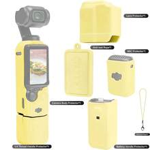 Yoobao 5/7件組適用於 Osmo Pocket 3 相機保護殼，軟矽膠手柄套含螢幕保護貼與麥克風，輕量防刮，適合旅行、Vlog、日常拍攝 - 粉色/黑色/綠色/藍色/黃色/紫色/橘色（僅含相機保護殼配件） - 查看 17