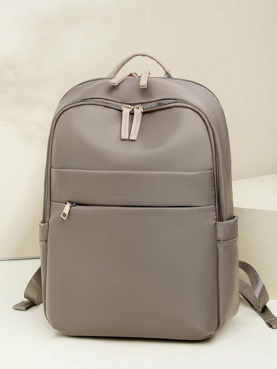 Waterproof Large Capacity Backpack, Versatile And Fashionable - Khaki - View 1