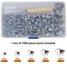 Square Pyramid Studs, Punk Rock Rivet Accessories, Suitable For Clothing, Bags, Leather, Leather Jackets, Shoes, Dog Collars, Ideal For Punk Rock Jewelry Craft And DIY Decoration - Multicolor - View 12