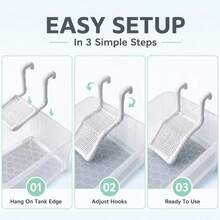 PVC Mesh Hanging Turtle Basking Platform - Deep Water Fish Tank Non-Slip Climbing Ramp, DIY Reptile Habitat Decor - View 5