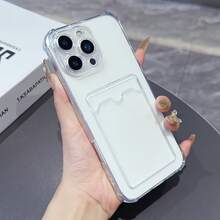 3pcs Transparent Black Pink Minimalist Lens Protection 3-Piece Set Phone Case Personalized Compatible With IPhone 16 Pro Max/17/16/15/14 Plus/13/12/11 Protective Case Air - Multicolor - View 4