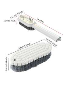 2pcs/1pc Dual Head 2 In 1 Cleaning Brush Long Handle Suede Nubuck Shoe Brush Rubber Eraser Cleaner For Sneaker Boot Carpet Floor Bathroom Tub Kitchen Wall Multifunctional Household Cleaning Accessory - Multiple Styles - View 10