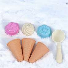 Children's Beach Toy Set, Summer Beach Winter Snow Games Toys, Outdoor Beach Toy Tools Including Ice Cream Molds, Sand Molds And Tools, Multiple Combination Options. Perfect Summer Gift For Children, Ideal Birthday Or Holiday Gift, Suitable For Beach Digging And Water Play. Suitable For Boys And Girls Outdoor Games, Beach Trips And Camping - Multicolor - View 3