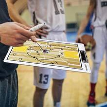 Basketball Dry Erase Clipboard, Waterproof Basketball Clipboard Double-Sided Basketball White Board Writable And Erasable Basketball Dry Erase Board White - White - View 7