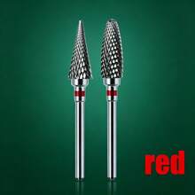 2 Peças/Conjunto Brocas de Lixa para Unhas de Aço de Tungstênio Embaladas Individualmente, Material de Carboneto de Tungstênio de Alta Qualidade, Adequado para Polimento de Unhas e Remoção de Excesso de Cola ao Redor das Unhas, Ferramenta de Arte de Unhas - Multicolorido - Visão 2