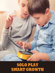 Children's 4-In-1 Tic Tac Toe Memory Training Game Toy Electronic Handheld Game Console Multiple Modes 2-Player Battle Speed Competition Intelligence Development Brain Training Fun Educational Game Parent-Child Interaction Family Party Suitable For 3-12 Years Old Boys And Girls Holiday Birthday Back To School Gift - 彩色 - 查看 6