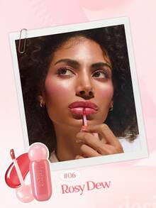 Dasique Glass Gloss Lip Glaze, High Shine, Non-Sticky, Moisturizing & Hydrating, Lip Makeup, Y2K Glam Style, Women, Rose Girl, Party, Travel, Daily, Best Shade, Charming Vibe, Holiday Essential, Women's Makeup Gift, Christmas Gift - #06 Rosy Dew - View 6