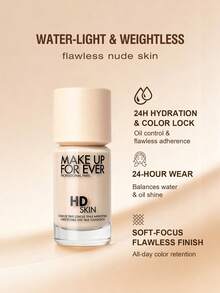 MAKE UP FOR EVER HD Radiance Foundation - 1N00 - Ivory White - 30ML - 1.01fl.Oz. - 1N00 - 查看 7