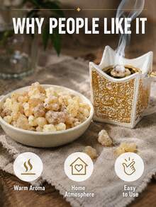 6/25/50/100g Pure Frankincense, Natural Incense, No Additives, Naturally Dried, Long-Lasting Fragrance, Hand-Selected - Mastic - View 4