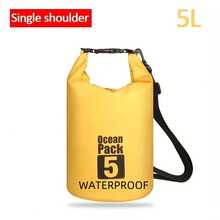 1件女款新款斜挎包，2L/5L/10L/15L容量，PVC戶外運動迷彩防水包，多功能防水包，游泳便攜漂流包，戶外運動防水包，熱銷跨境單肩包，大容量戶外防水背包，適用於潛水、漂流、游泳、海灘、徒步，女款優雅單肩包 - A - 查看 34