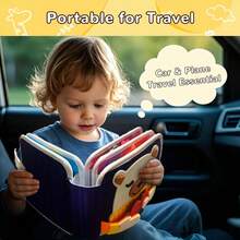 Bear Cloth Book - Built-In Rich Patterns & Interesting Shape Visuals, Children's Soothing Supplies, Helps Baby's Cognitive Development, Untearable Felt Book For Babies, Early Education 3D Cloth Book Toy - Multicolor - View 9