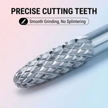 5 Peças/Conjunto Brocas Padrão de 3/32" para Lixa Elétrica de Unhas, Ferramenta de Lixa Elétrica para Unhas, Cortador de Fresagem com Tira de Moagem Fina, Acessórios Profissionais para Cuidados com as Unhas e Manicure, Embalados Individualmente, Portátil - Prata - Visão 2