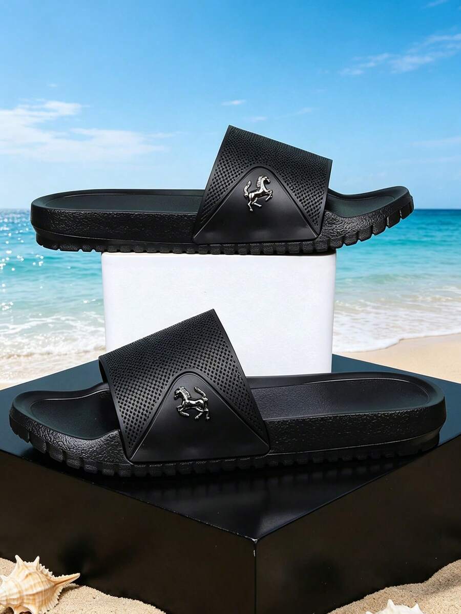 Sommer Herren Sandalen, Outdoor Herren Sandalen, geschlossene Zehenpartie strapazierfähige Pantoffeln, modische bequeme Herren Strand Pantoffeln