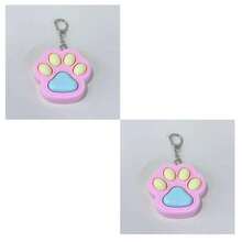 Cat Paw Push-Button Stress Relief Fingertip Toy Keychain, Office Travel Anxiety & Stress Relief Gift For Adults And Employees - Multicolor - View 16
