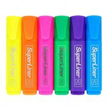 Classic Best-Selling 4-Color/6-Color Fluorescent Markers, Dual-Tip, Fluorescent Pens, No Bleeding, Water-Based, Quick-Drying School Office Journal Supplies - Sets - View 6