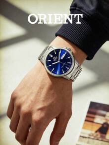 High Quality Men's Automatic Mechanical Watch Blue Dial Scale Hands Waterproof 50m Commute Casual Anniversary Gift ORIENT RA-AA0C02L19B - Dark Blue - View 4