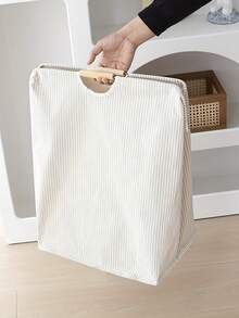 Bohemian Style Woven Storage Basket With Handles, Large Laundry Basket, Suitable For Bedroom, Bathroom And Dorm, Decorative Home Organization Basket - Multicolor - View 4