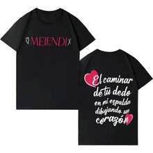 T-shirt de tournée d'album Singer Melendi Harajuku, mode homme et femme, col rond, esthétique, printemps/été 2026, top à manches courtes pour adolescents - 2 - Voir 1
