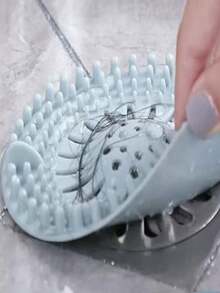 Bathroom Drain Hair Catcher, Sink And Tub Drain Filter, Kitchen Sink Silicone Anti-Clogging Drain Cover, Mesh Drain Filter - A - View 7