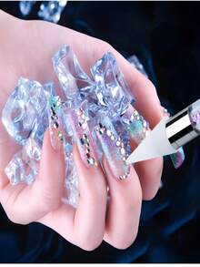 水鑽拾取工具 雙頭水鑽貼花筆 2支裝 壓克力手柄美甲筆 附4個替換蠟頭與1把鑷子 DIY水鑽鑲嵌美甲裝飾拾取筆組 適用於居家DIY美甲、美甲店貼片美甲 適合美甲初學者、美甲愛好者與專業美甲師 美甲師用品 美甲用品 美甲配件 女款禮物 - 彩色 - 查看 6