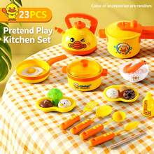 Juego de Cocina de Juguete para Niños Patito Amarillo Mini Juguete de Simulación de Cocina, Juego de Rol Interactivo Regalo para Niñas y Niños, Regalo de Cumpleaños - Multicolor - View 9