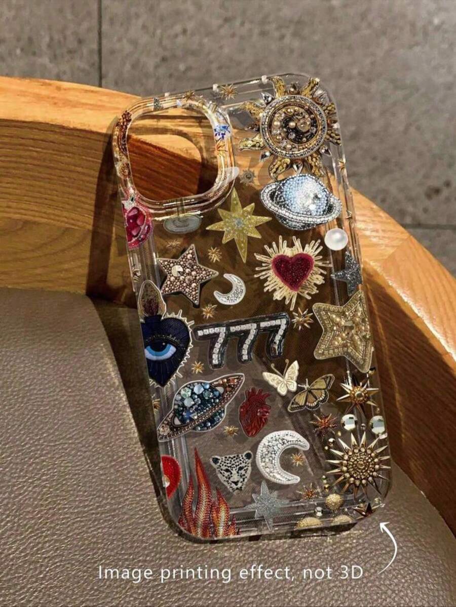 Abstract Sun Pattern Liquid Silicone Phone Case, Jewel-Like Exquisite Design, Full Protection, Shockproof And Anti-Drop, TPU Soft Rubber Material, Compatible With IPhone 13/11/17/16/14/15/15 Pro/15 Plus/15 Pro Max/7 Plus/8 Plus/X/Xs Max/Xr/11 Pro/12 Pro/13 Pro/14 Pro/12 Mini/13 Mini/11 Pro Max - Multicolor - View 1