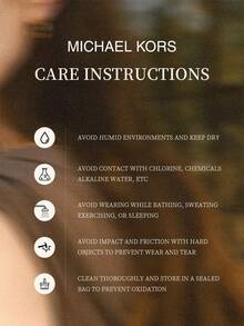 Michael Kors 玫瑰金鍍紅寶石耳釘 奈米寶石優雅女款，適合婚禮、派對與日常配戴，理想的節日禮物 - 玫瑰金 - 查看 8