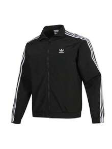 Adidas 男士運動夾克 WOVEN FBIRD TT2026 夏季新款男士復古立領運動休閒夾克 KB2466 - 黑色 - 查看 2
