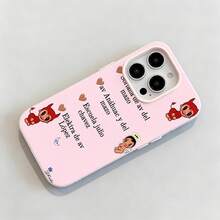 Entrega de Red  con temática rosafunda de teléfono Fundas compatibles con ,Apple,VIVO,OPPO,,, y Honor.Fabricadas en silicona TPU,ofrecen protección contra golpes y caídas. - Rosa - Ver 6