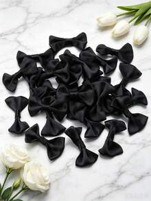 50PCS/30PCS Polyester Bows, Gift Box Decoration DIY Handmade Jewelry Making Accessories, Jewelry Hair Accessories, Clothing Doll Decoration, Garment Accessories - Satin Waistband Bow - View 26
